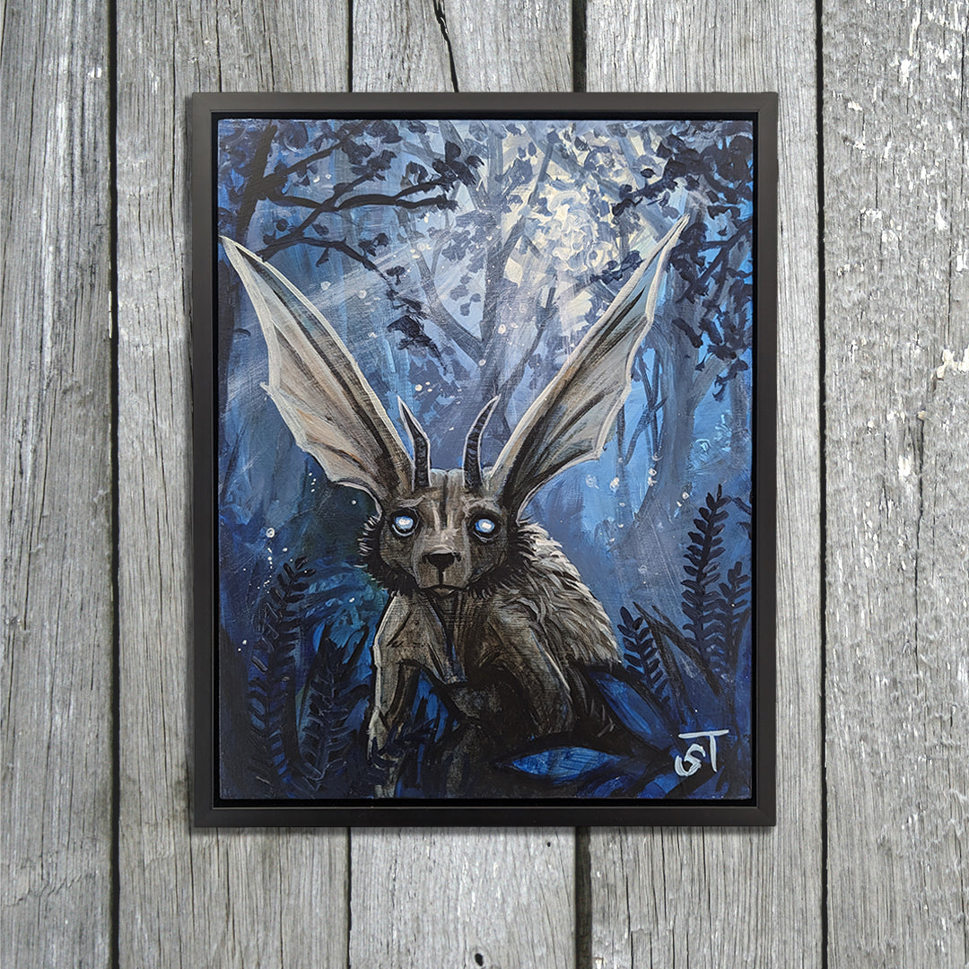 Chupa - Original Acrylic Painting on Wood Panel (FRAMED)