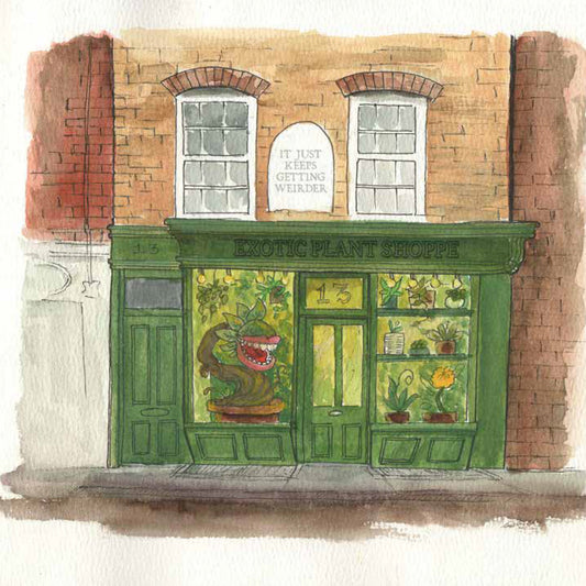 Exotic Plant Shoppe - Fine Art Note Card