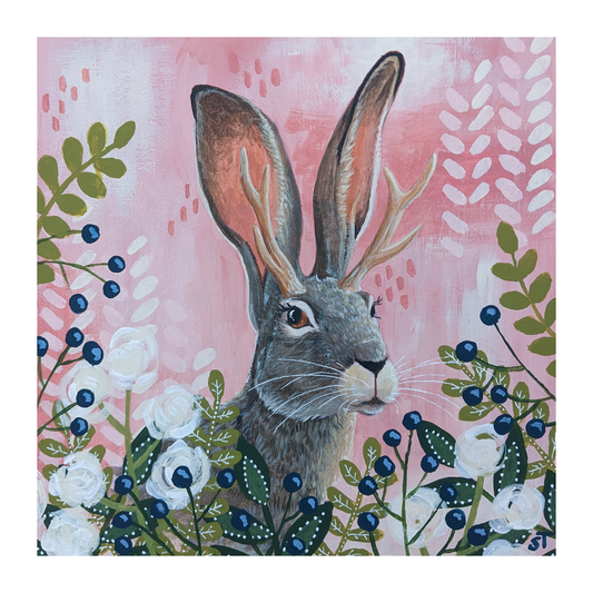 Jackalope Art Print - Non-Archival Fine Art Prints - Wall Art