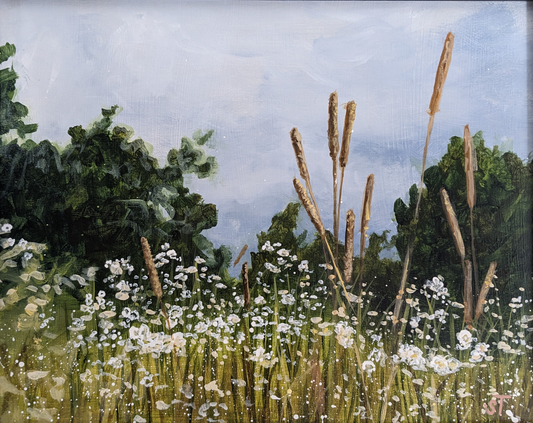 Mainecore - Original Acrylic Painting on Wood Panel (FRAMED)
