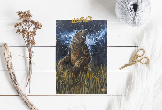 Nandi Bear Greeting Card - Fine Art Note Card
