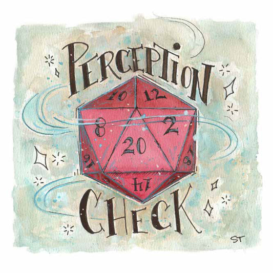 Perception Check - Fine Art Note Card