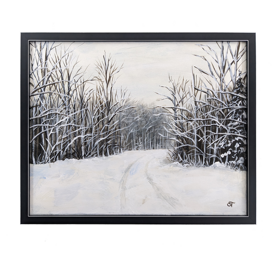 Route 143 - Original Acrylic Painting on Canvas (FRAMED)