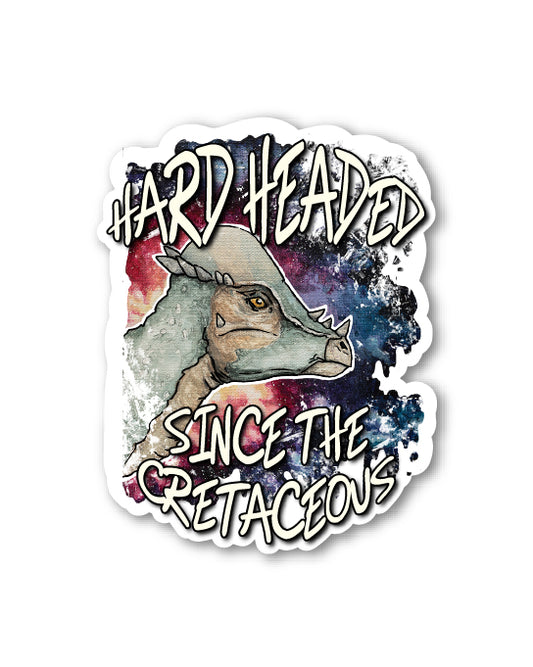 Pachycephalosaurs Hard Headed Sticker – Vinyl Decal
