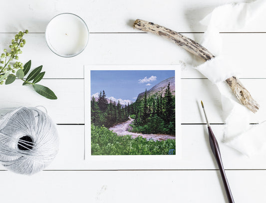 Spring Above Magnolia Greeting Card - Fine Art Note Card