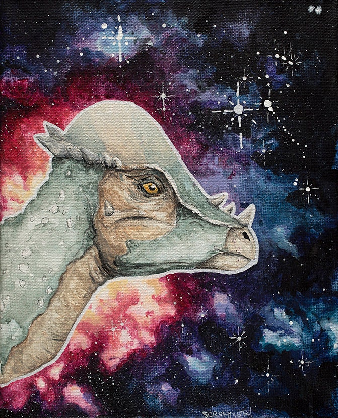 Pachycephalosaurus Art Print - Non-Archival Fine Art Prints - Wall Art