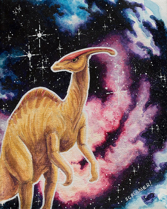 Parasaurolophus Art Print - Non-Archival Fine Art Prints - Wall Art