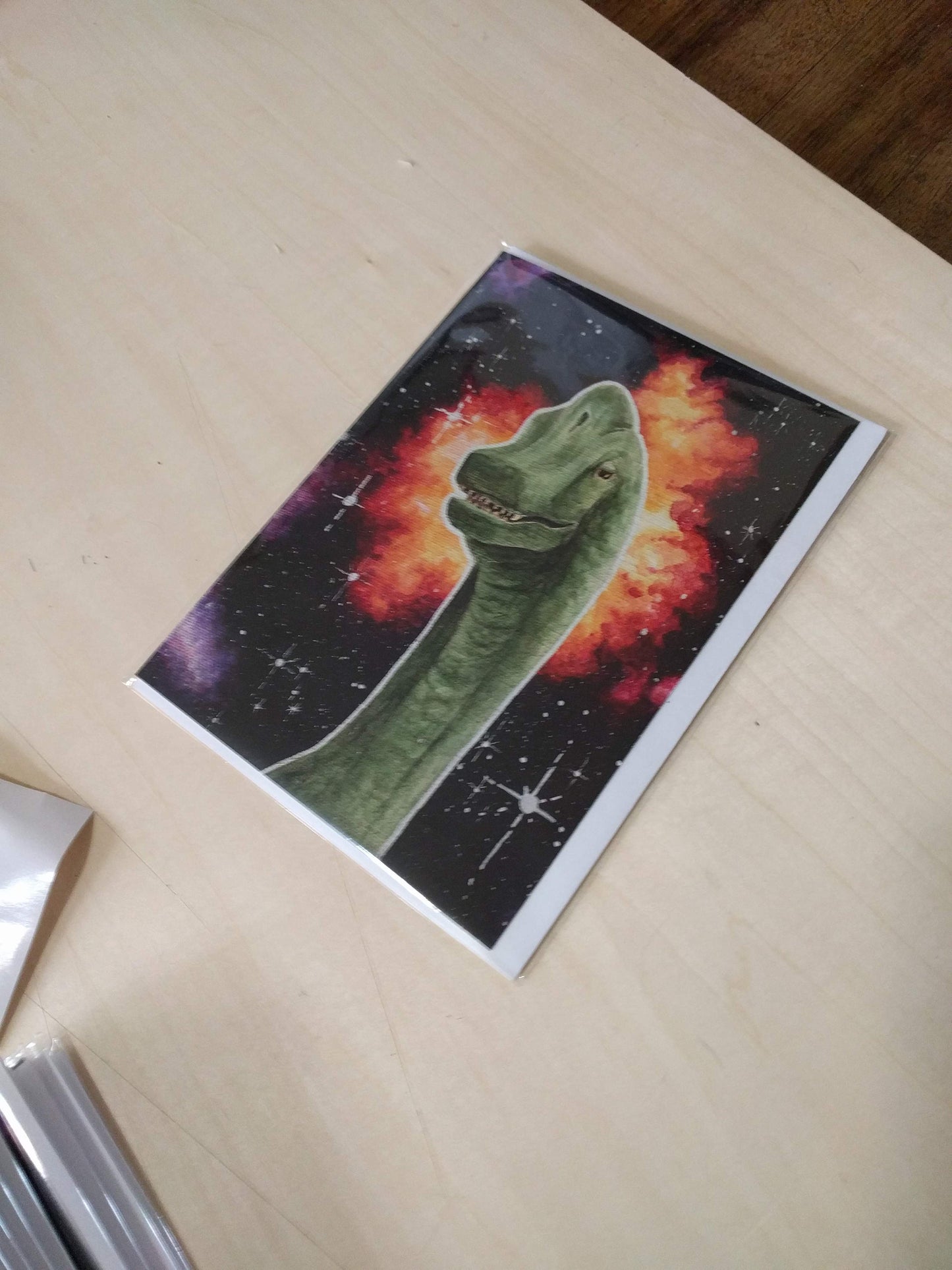 Brachiosaurus Greeting Card - Non-Archival Fine Art Print - Note Card (5x7)