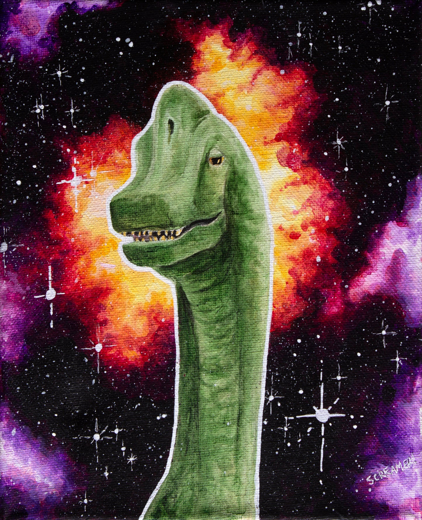 Brachiosaurus Painting Print - Non-Archival Fine Art Prints - Wall Art