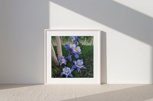 Wild Columbine Art Print - Non-Archival Fine Art Prints - Wall Art