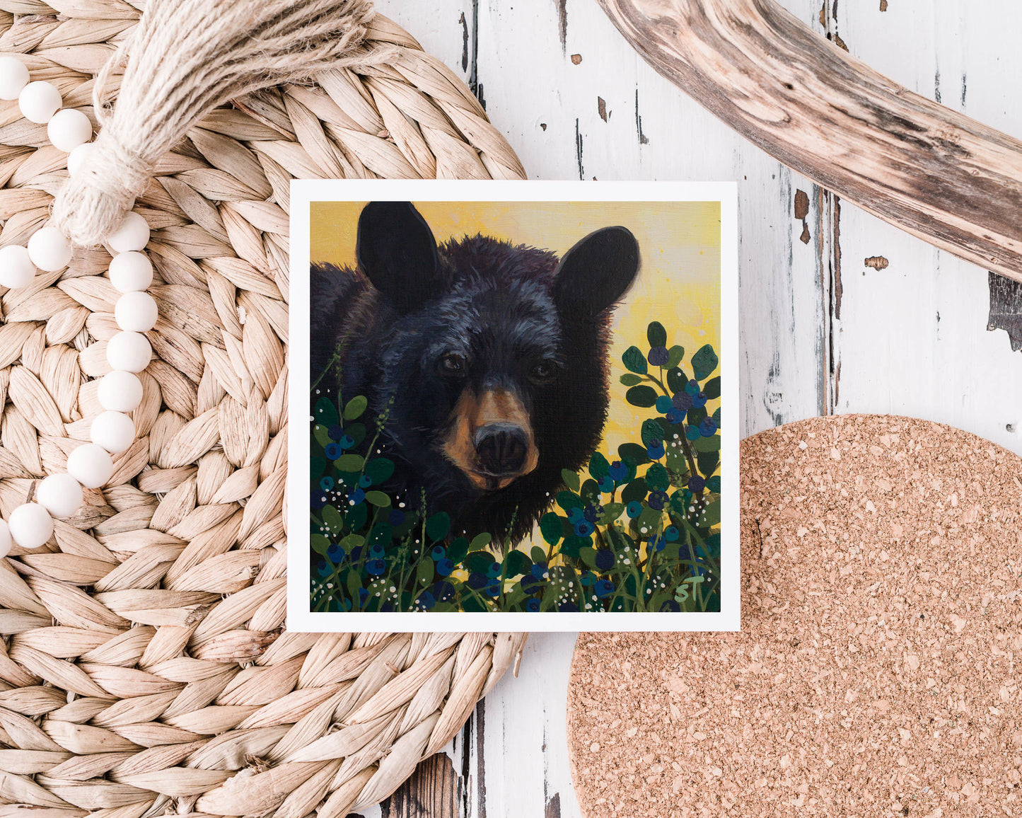 Black Bear - Fine Art Note Card - Greeting Cards