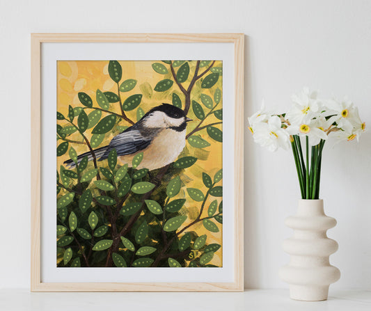 Chickadee Art Print - Fine Art Print - Wall Art