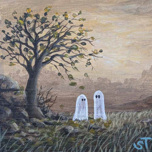 Ghost 3 - Hilltop Tree  - Fine Art Note Card