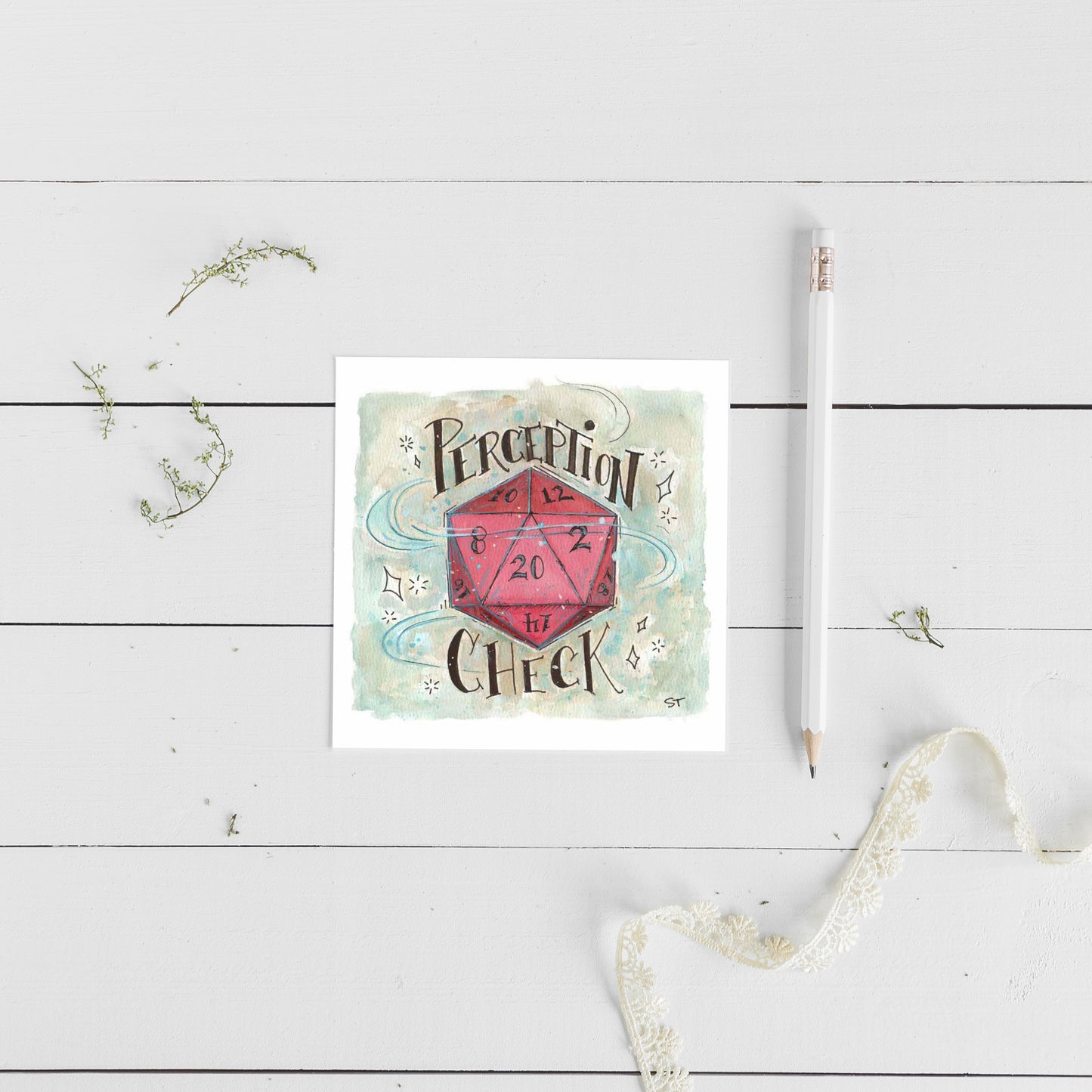 Perception Check  - Fine Art Note Card