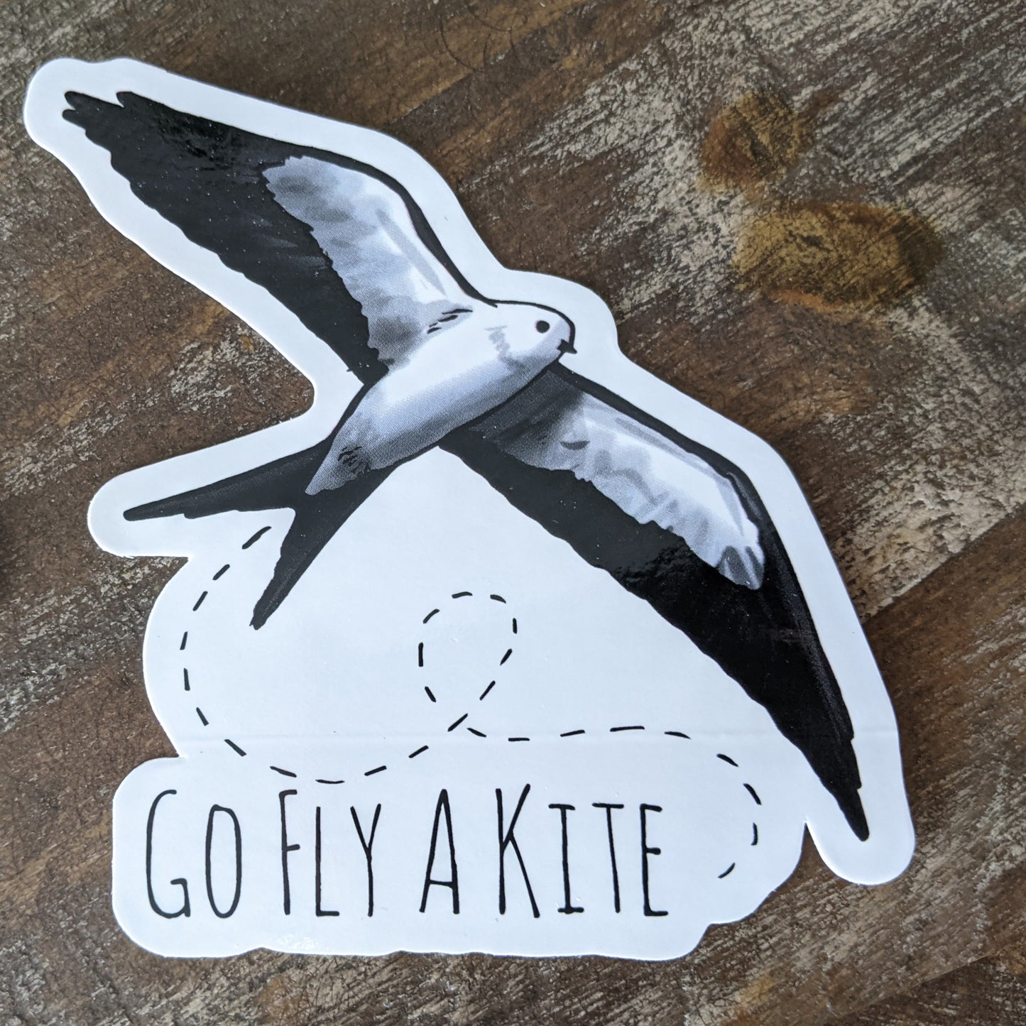 Go Fly a Kite Sticker - Decorative Decal