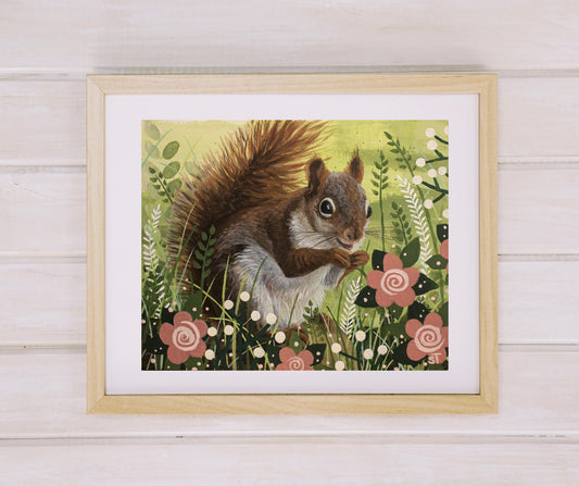 Squirrel Art Print - Fine Art Print - Wall Art
