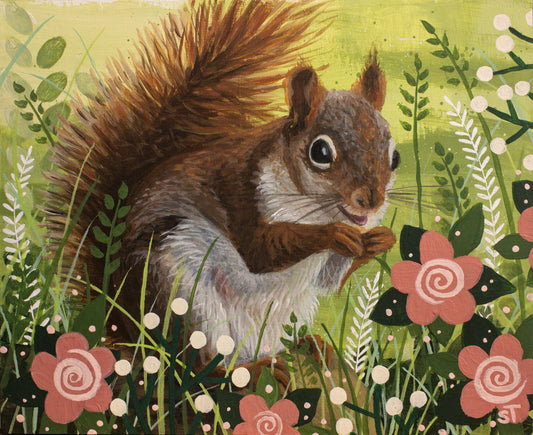 Squirrel Greeting Card - Fine Art Note Card