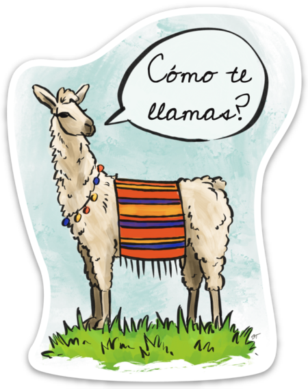 Como te llamas Sticker - Vinyl Decal