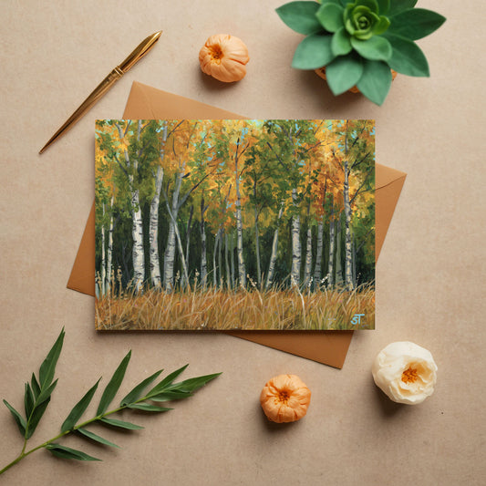 Becoming Gold Greeting Card - Fine Art Note Card