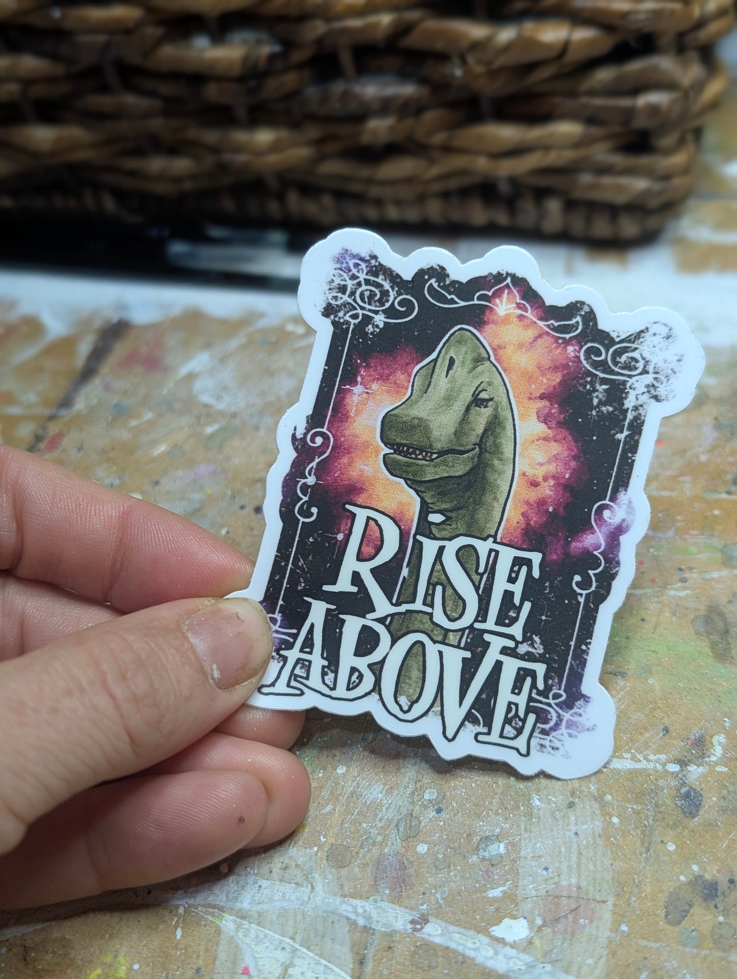 Brachiosaurus Rise Above Sticker – Vinyl Decal