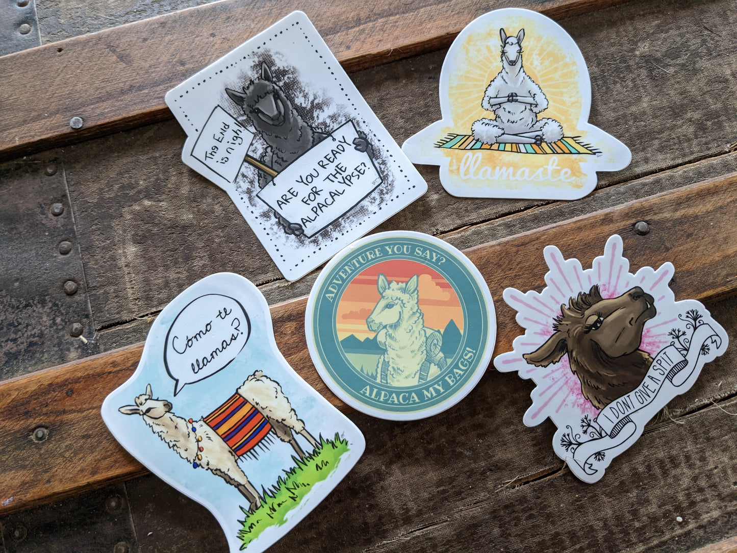 Alpaca & Llama Sticker Pack 2022 Edition - Decorative Decals (Set of 5)