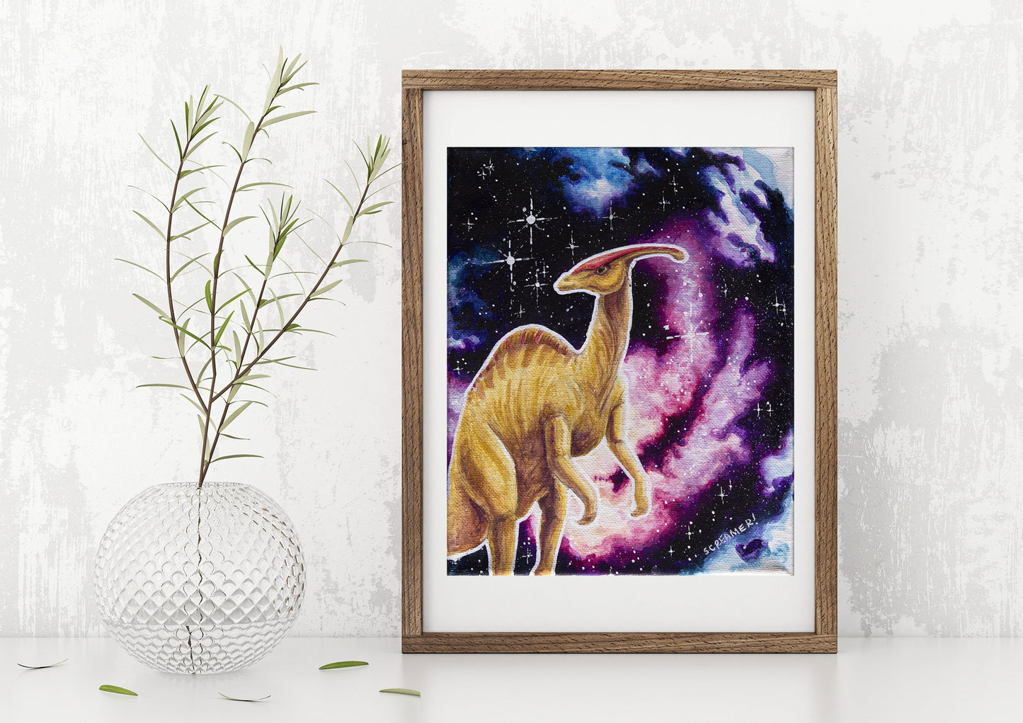 Parasaurolophus Art Print - Non-Archival Fine Art Prints - Wall Art