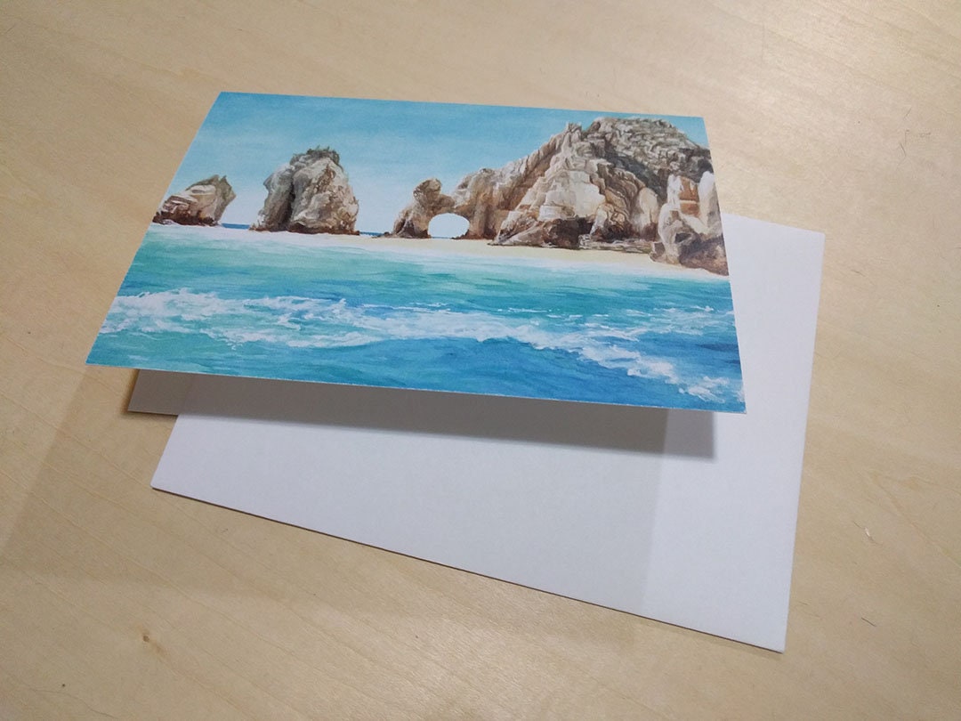 El Arco, Cabo San Lucas Greeting Card - Non-Archival Fine Art Print - Note Card (5x7)
