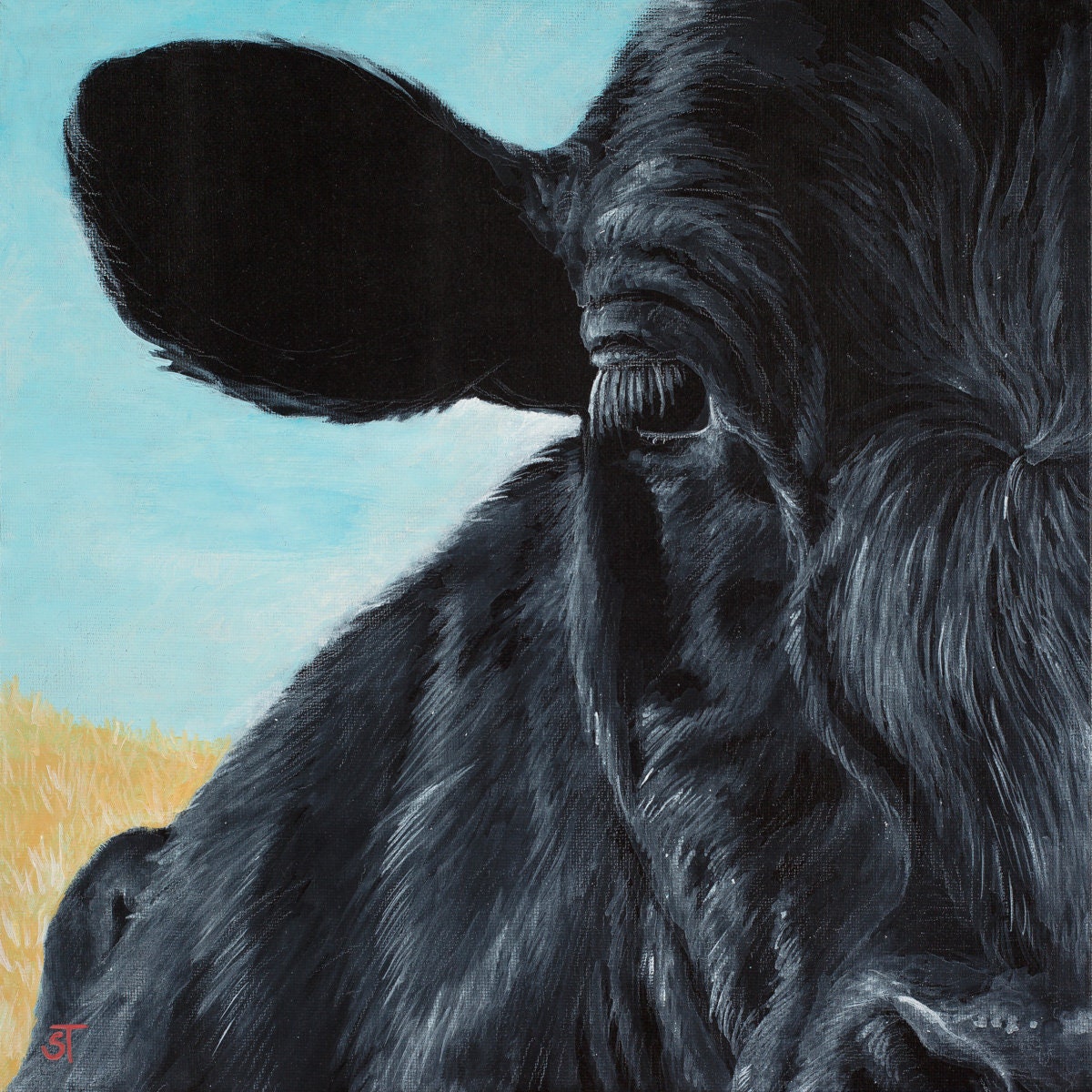 Cow Painting Art Print - Non-Archival Fine Art Prints - Wall Art