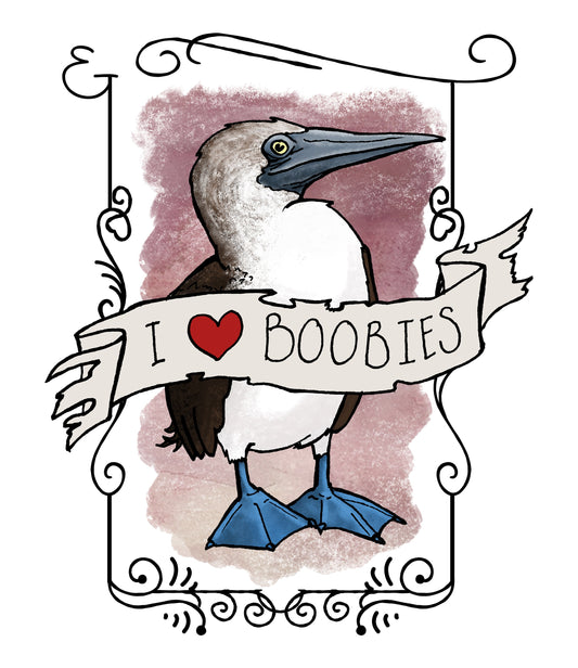 I love Boobies Sticker