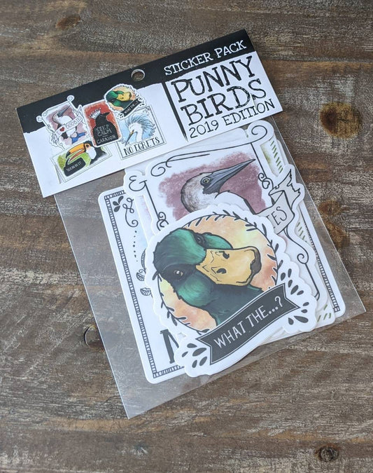 Bird Sticker Pack 2019 Edition - Decorative Decals (Set of 5)